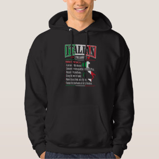 Italiaans woordenboek voor een Italië Hoodie