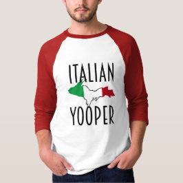 Italiaans Yooper Baseball T-shirt
