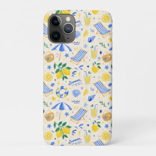 Italiaans Zomer Citroen Strand Patroon iPhone 11 Pro Hoesje