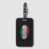 Italiaanse aanraakvingerafdruk bagagelabel (Voorkant (verticaal))