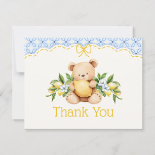 Italiaanse Amalfi Citroen Baby Shower Dank Je Bedankkaart