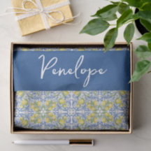 Italiaanse Amalfi Citroen Blauwe Mediterraanse Teg