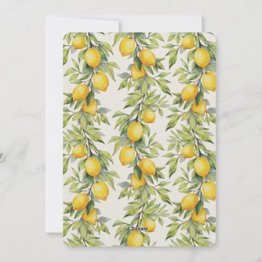 Italiaanse Amalfi-kust Thema Aangepaste Bruidsdouc Feestdagenkaart (Achterkant)