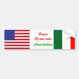 Italiaanse amerikaanse bumpersticker