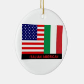 ITALIAANSE/AMERIKAANSE FLAGS CHRISTMAS ORNAMENT (Rechts)