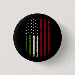 Italiaanse Amerikaanse vlag Italië Erfgoed Amerika Ronde Button 3,2 Cm