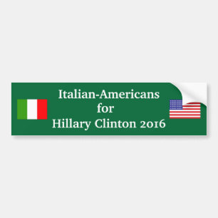 Italiaanse Amerikanen voor Hillary Clinton 2016 Bumpersticker
