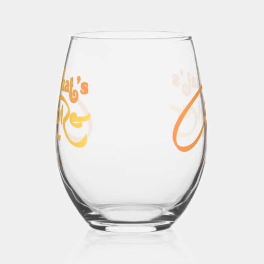 Italiaanse Aperol Cocktail Dat is Liefde Bruiloft  Wijnglas Zonder Voet (Links)