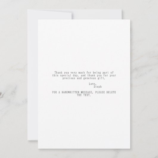 Italiaanse Aperol Cocktail Dat is Liefde Bruiloftf Bedankkaart (Achterkant)