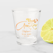 Italiaanse Aperol Cocktail Dat is Liefde Bruiloftf Shot Glas (Voorkant)