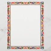 Italiaanse Arabesque Floral Wedding Invite Sjabloo (Voorkant)