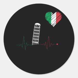 Italiaanse architectuur ronde sticker