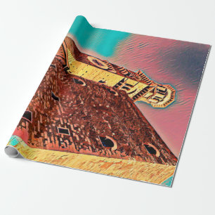 Italiaanse architectuurschilderij cadeaupapier