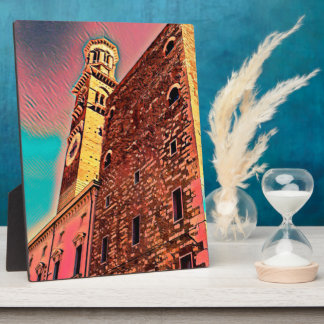 Italiaanse architectuurschilderij fotoplaat