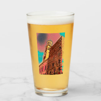 Italiaanse architectuurschilderij glas