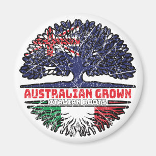 Italiaanse Australische Australische ringbandvlag Magneet