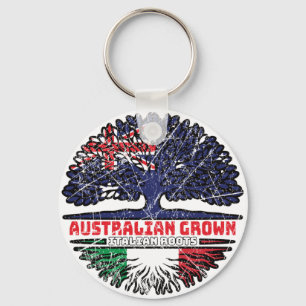 Italiaanse Australische Australische ringbandvlag Sleutelhanger