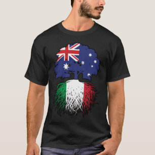 Italiaanse Australische Australische ringbandvlag T-shirt