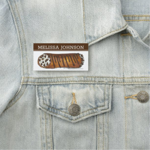 Italiaanse bakkerij Pastry Chef Chocolate Chip Can Naamplaatje