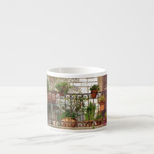 Italiaanse Balkontuin Espresso Kop (Voorkant)