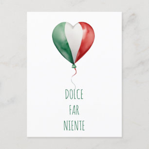 Italiaanse ballon Dolce Far Niente Briefkaart