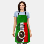 Italiaanse Baristas Schort (Gedragen)