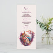 Italiaanse bestemming Waterverf Menu (Staand voorkant)