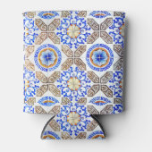 Italiaanse blauwe mozaïek blikjeskoeler (Voorkant)