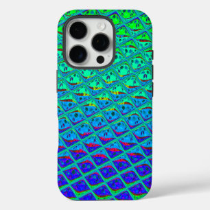 Italiaanse Blauwe Zeemeermin Motief Art Print iPhone 16 Pro Hoesje