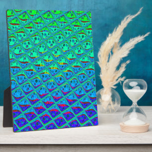 Italiaanse Blauwe Zeemeermin Motief Art Print Fotoplaat