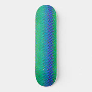 Italiaanse Blauwe Zeemeermin Motief Art Print Skateboard
