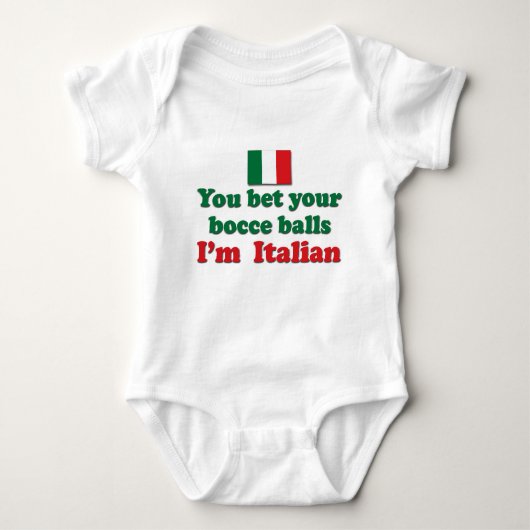 Italiaanse Bocce Balls Romper (Voorkant)