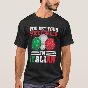 Italiaanse Boccia Voor Een Italiaanse Bocce Ball L T-shirt