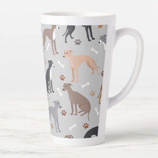 Italiaanse Botten van Greyhound Dog en Mok van Paw (Rechts)