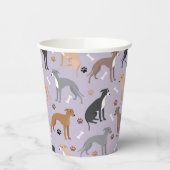 Italiaanse Botten van Greyhound Dog en poten Papieren Bekers (Links)