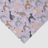 Italiaanse Botten van Greyhound Dog en poten Tissuepapier (Detail)