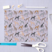 Italiaanse Botten van Greyhound Dog en poten Tissuepapier (Craft)