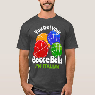 Italiaanse Bowling Bocce Ball Bocci T T-shirt