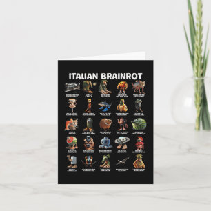 Italiaanse Brain Rot Italiaanse Hersenrot Grappige Kaart