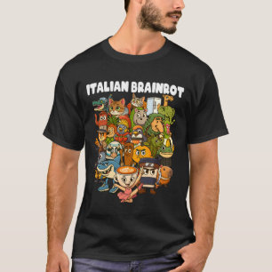 Italiaanse Brainrot Meme Compilatie Funny Internet T-shirt