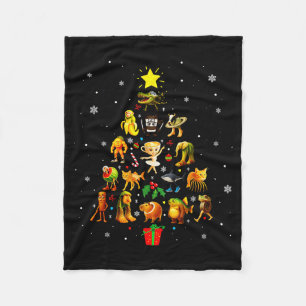 Italiaanse Brainrot Meme Kerstboom Brain Rot Kerst Fleece Deken