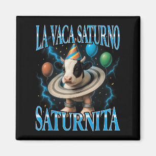 Italiaanse Brainrot Meme La Vaca Saturno Saturnita Magneet