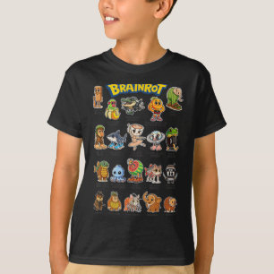 Italiaanse brainrot meme personages over absurde h t-shirt