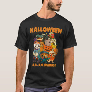 Italiaanse Brainrot personages Halloween thema's K T-shirt