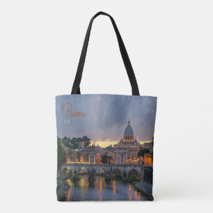 Italiaanse brug Rome Sant'Angelo schemk Draagtas
