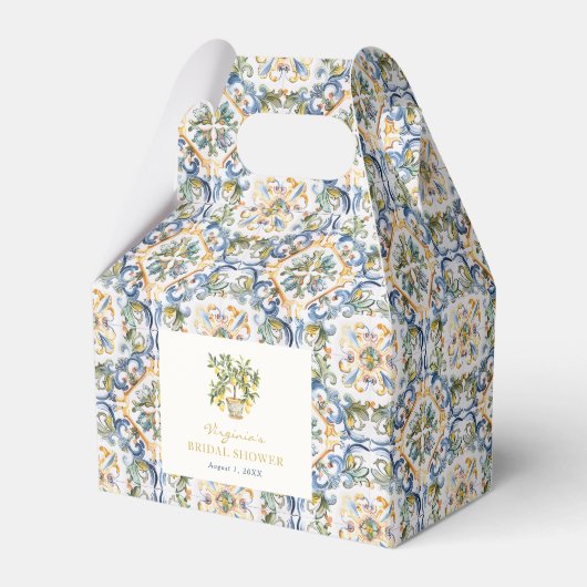 Italiaanse bruidsfeest favorieten doos bedankdoosjes (Voorkant Zijde)