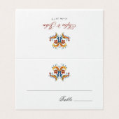  Italiaanse bruiloft voor ontwerpen Kaart (Buitenkant ongevouwen)