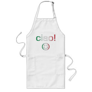Italiaanse cadeaus : hallo/Ciao Face Lang Schort