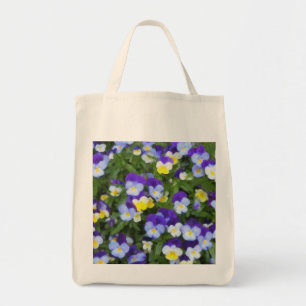 Italiaanse Canvas tas Pansies