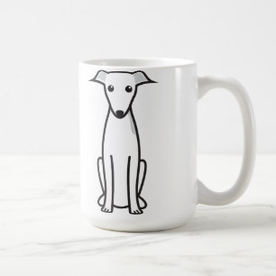 Italiaanse Cartoon Greyhound Dog Koffiemok